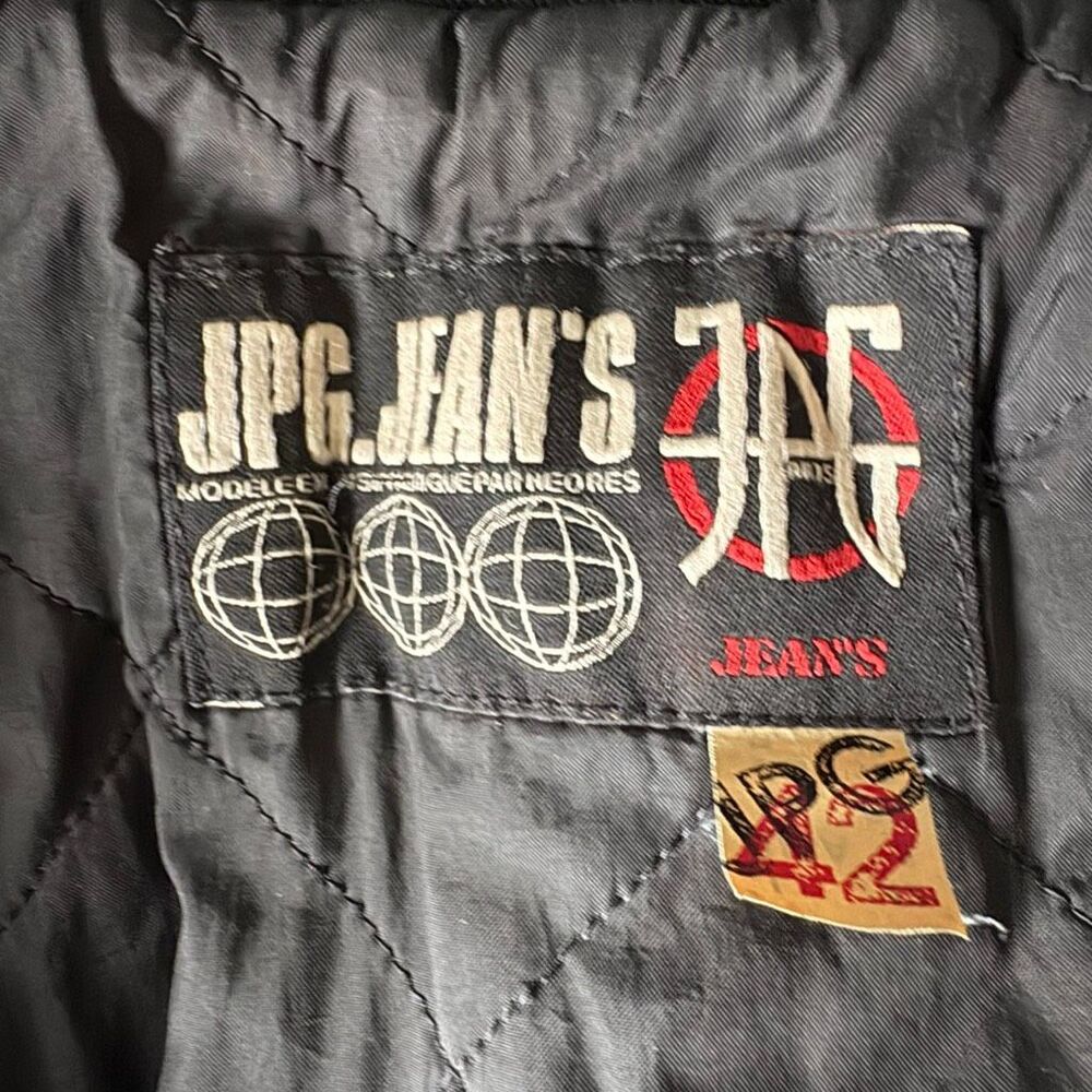 VTG Jean Paul Gaultier SS1990 Embroidered Denim Jacket With Scroll Embroidery - Picture 9 of 12